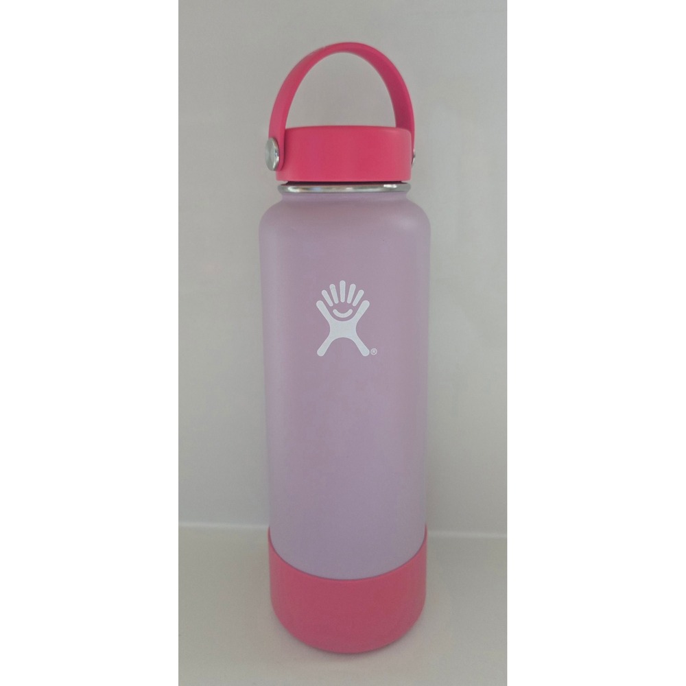 Hydro Flask‎ Wide Mouth 40oz Lavender Purple Pink Insulated Water Bottle Boot